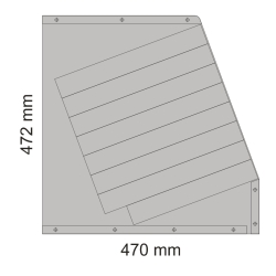 Rack ścięty 20° rozmiar 8U