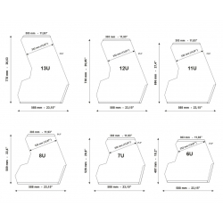 Rack podłogowy 11U 22°