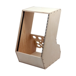 Rack podłogowy 15U kąt nachylenia 22°