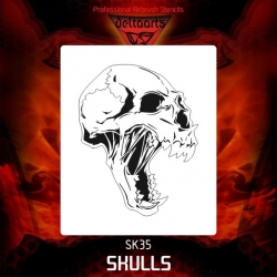 Szablon czaszka nr 35 XL