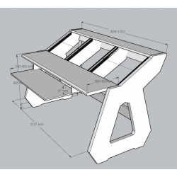 Biurko studyjne dąb lub jesion 19