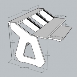 Biurko studyjne dąb lub jesion 19