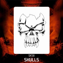 Szablon czaszka nr 58 XL