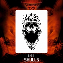 Szablon czaszka nr 59 XL