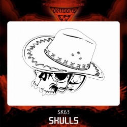 Szablon czaszka nr 63 XXL