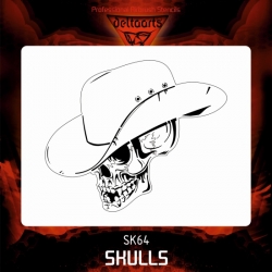 Szablon czaszka nr 64 XL