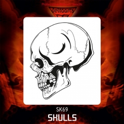 Szablon czaszka nr 69 XL