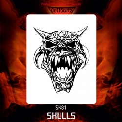 Szablon czaszka nr 81 XL