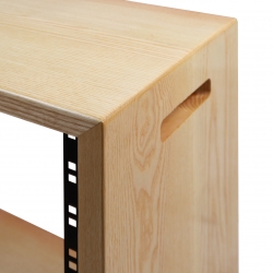 Rack biurkowy lity jesion rozmiar 10U