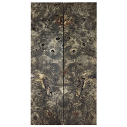 Drewno stabilizowane Buckeye Burl czeczot okładki 9x52x197mm SBSC89