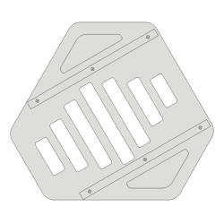 Rack podłogowy Delta 30° rozmiar 5U wentylowany