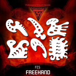 Szablony Freehand zestaw krzywików FES XXL