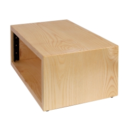 Rack biurkowy lity jesion rozmiar 2U