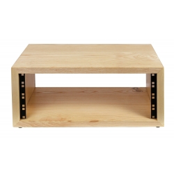 Rack biurkowy lity jesion rozmiar 2U