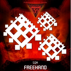 Szablony Freehand zestaw kwadraty SQM