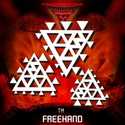 Szablony Freehand zestaw trójkąty TM