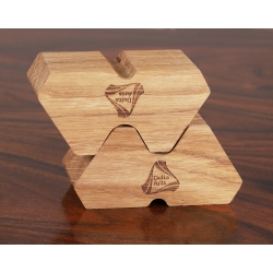 Podstawki pod kable zestaw 6 sztuk dąb