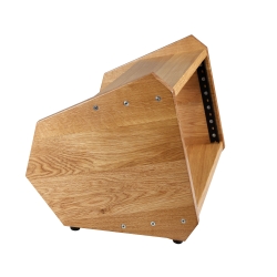 Rack biurkowy o kącie nachylenia 25-30° lity dąb 2U