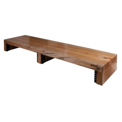 Rack podwójny pod monitor lity wiąz 2x3U