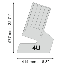 Stojak podłogowy Rack 19