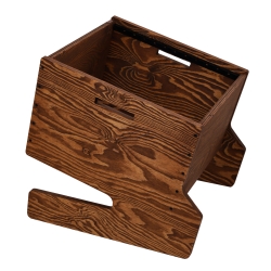 Rack podłogowy 18° sklejka sosnowa 12U