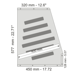 Rack ścięty wentylowany 20° rozmiar 10U