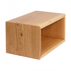 Rack biurkowy lity dąb rozmiar 2U