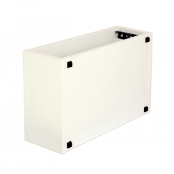 Rack biurkowy biały rozmiar 1U